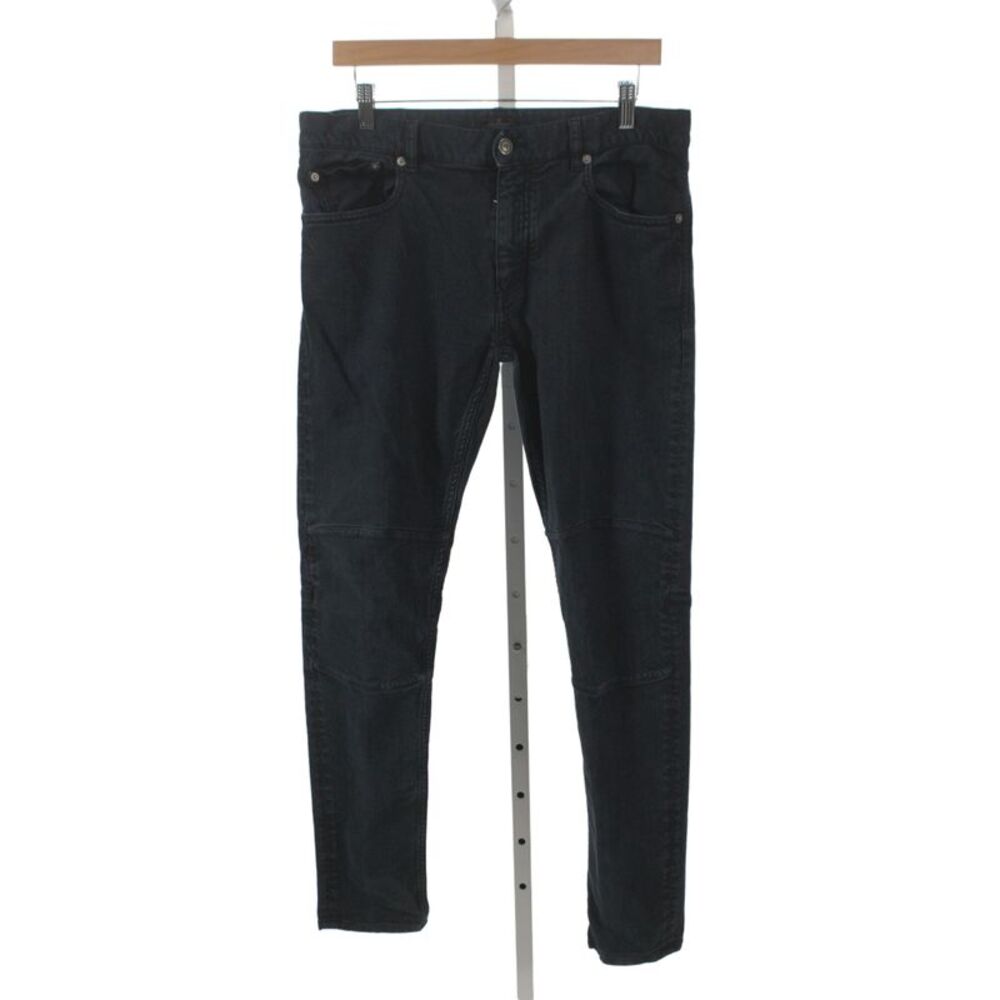 Belstaff Mens Skinny Biker Black Jeans Cotton Button Fly Size 33